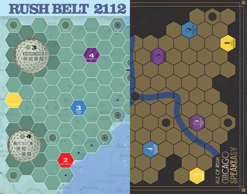 Age of Steam Maps: Chicago Speakeasy and Rush Belt 2112