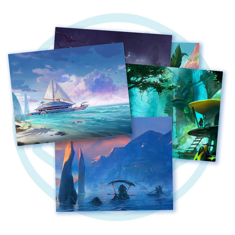 Tidal Blades 2: Art Prints (5-Pack)