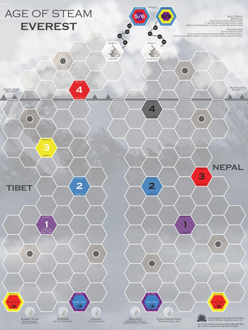 Age of Steam Maps: Everest & Zimbabwe